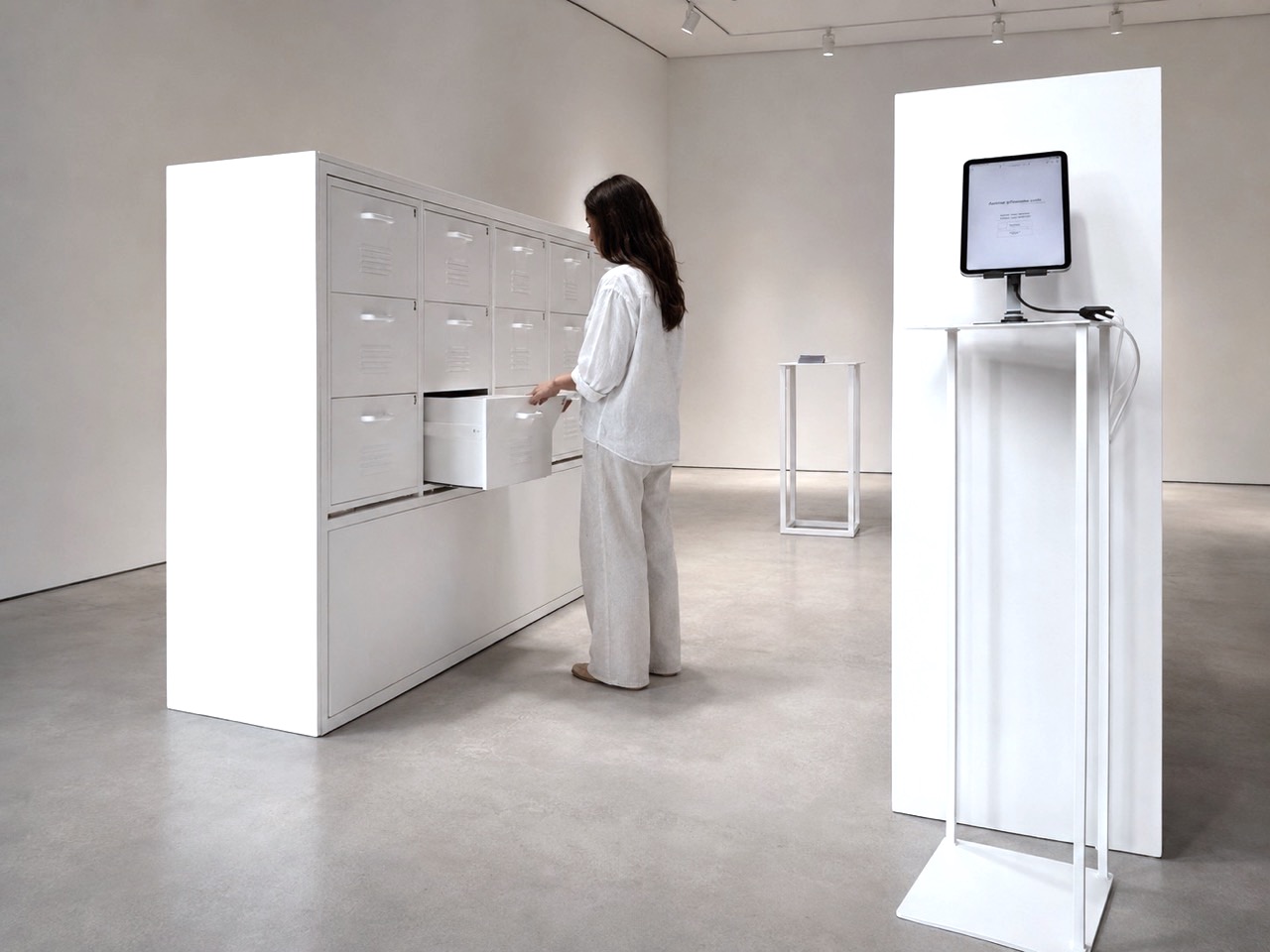 Florian Mehnert, Archive of Possible Lives visitor interaction