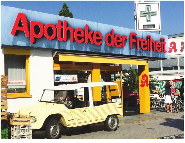 Apotheke der Freiheit als Umfirmierung