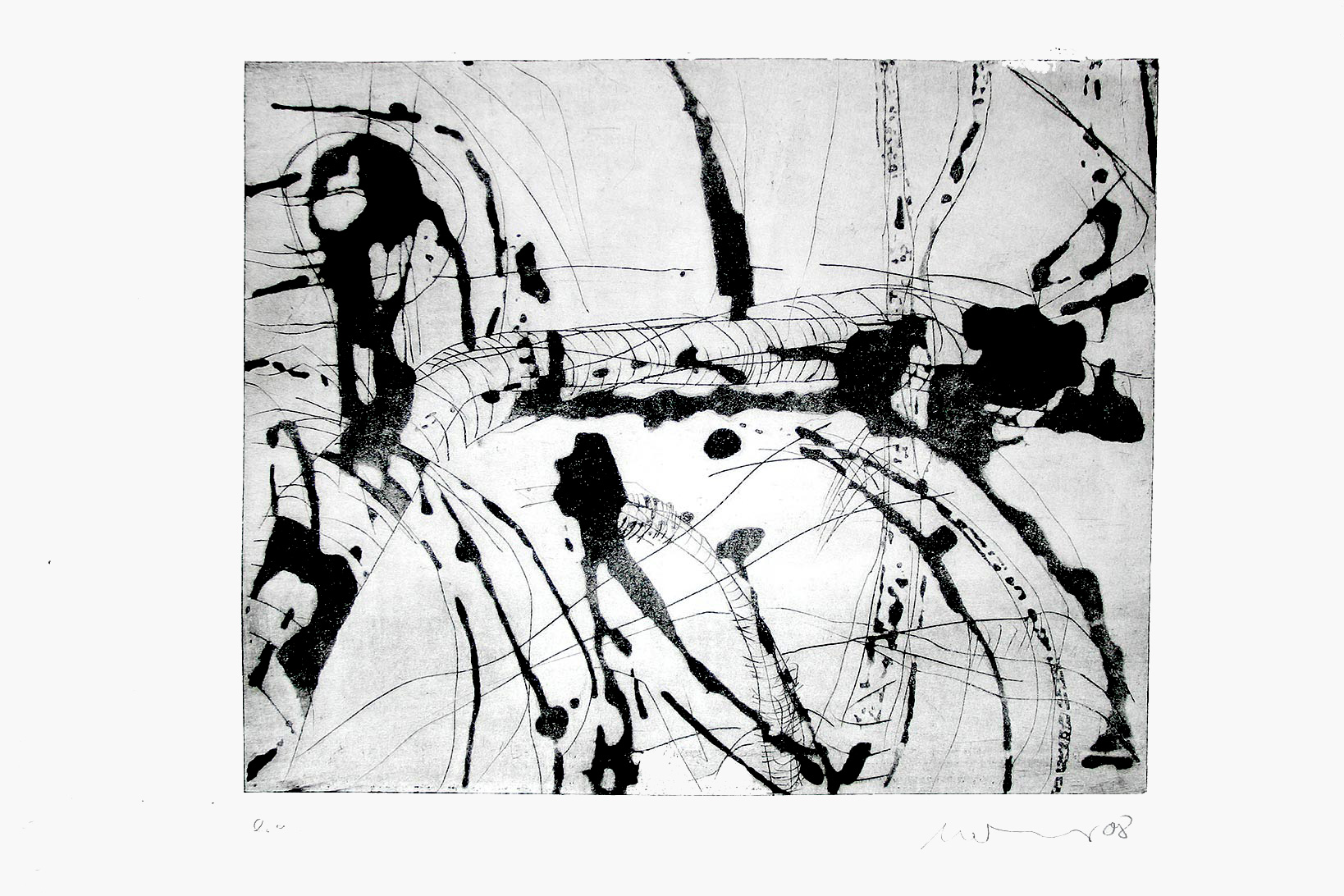 Etchings and Overpainted Etchings