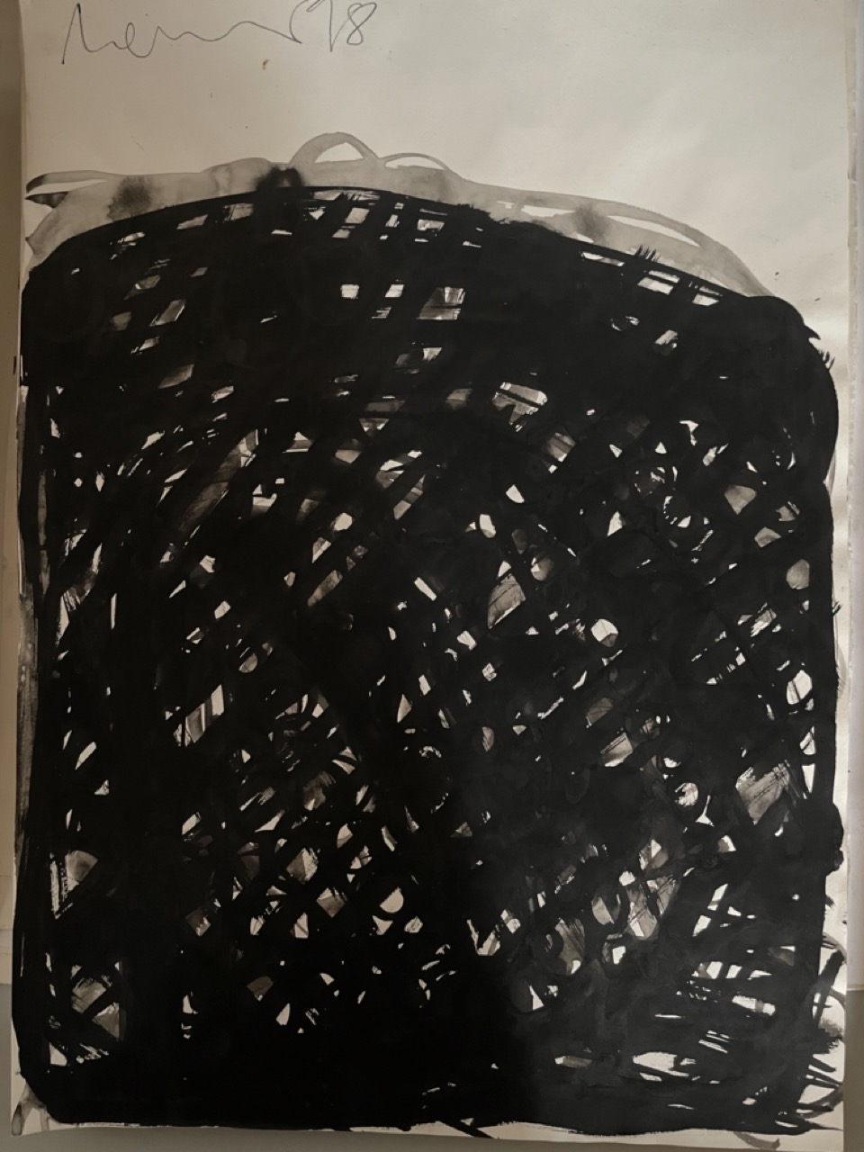 Florian Mehnert, Untitled, 1998, ink and graphite on paper