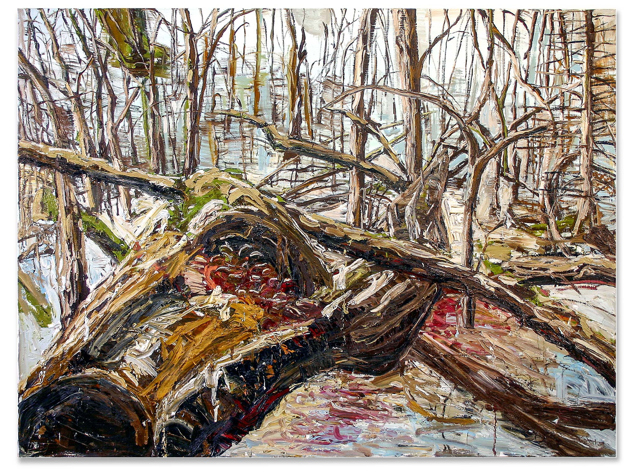 Wurzel2, Oil on canvas, 240 x 180 cm, 2008